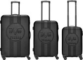 19V69 ITALIA - 3 delige hardcase kofferset Italia - Zwart