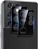 Camera lens beschermer Geschikt voor: Samsung Galaxy S21 Ultra, 2-pack, krasbestendig ultradun gehard glas Screenprotector