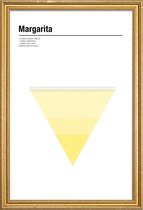 JUNIQE - Poster met houten lijst Margarita - minimalistisch -60x90