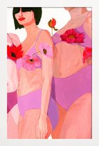 JUNIQE - Poster in houten lijst Harmony -40x60 /Roze
