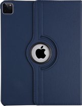 Apple iPad Pro 12.9 (2021) Book Case Tablethoes - DonkerBlauw - 360 Graden Draaibaar