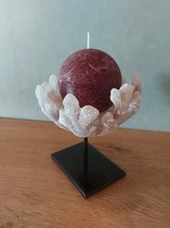 Kaarsenhouder - Glazen koraal