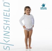 Skinshield by Vapor Apparel - UPF 50+ UV-zonbeschermend Toddler performance T-Shirt, Unisex, white, lange mouwen - 98 -3T