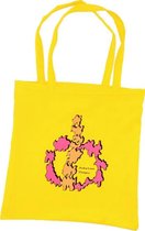Anha'Lore Designs - Tribal - Exclusieve handgemaakte tote bag - Geel