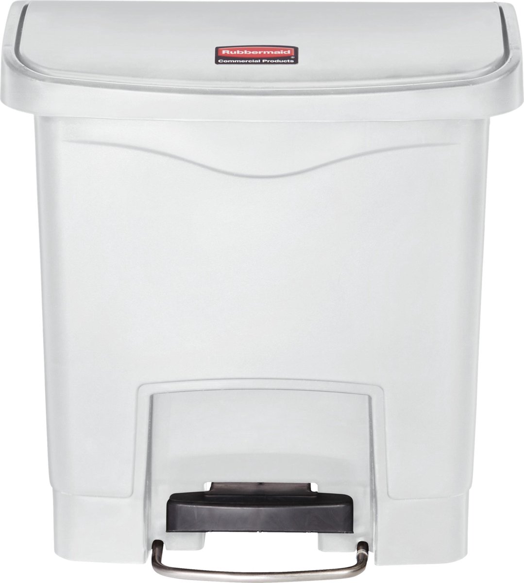 Rubbermaid-Pedaalemmer-Slim-Jim-15-L-wit