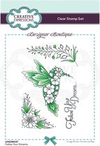 Creative Expressions Clear stamp - Kolibrie - A6 - Set van 4 stempels