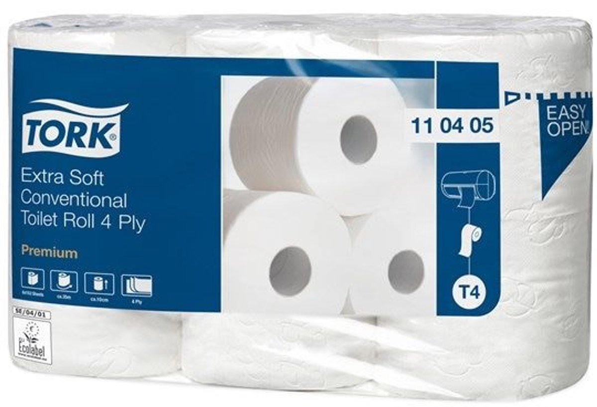 Tork Premium toiletpapier 4-lgs wit 19 mtr x 10cm pak à 42 rol/153 vel (110405)