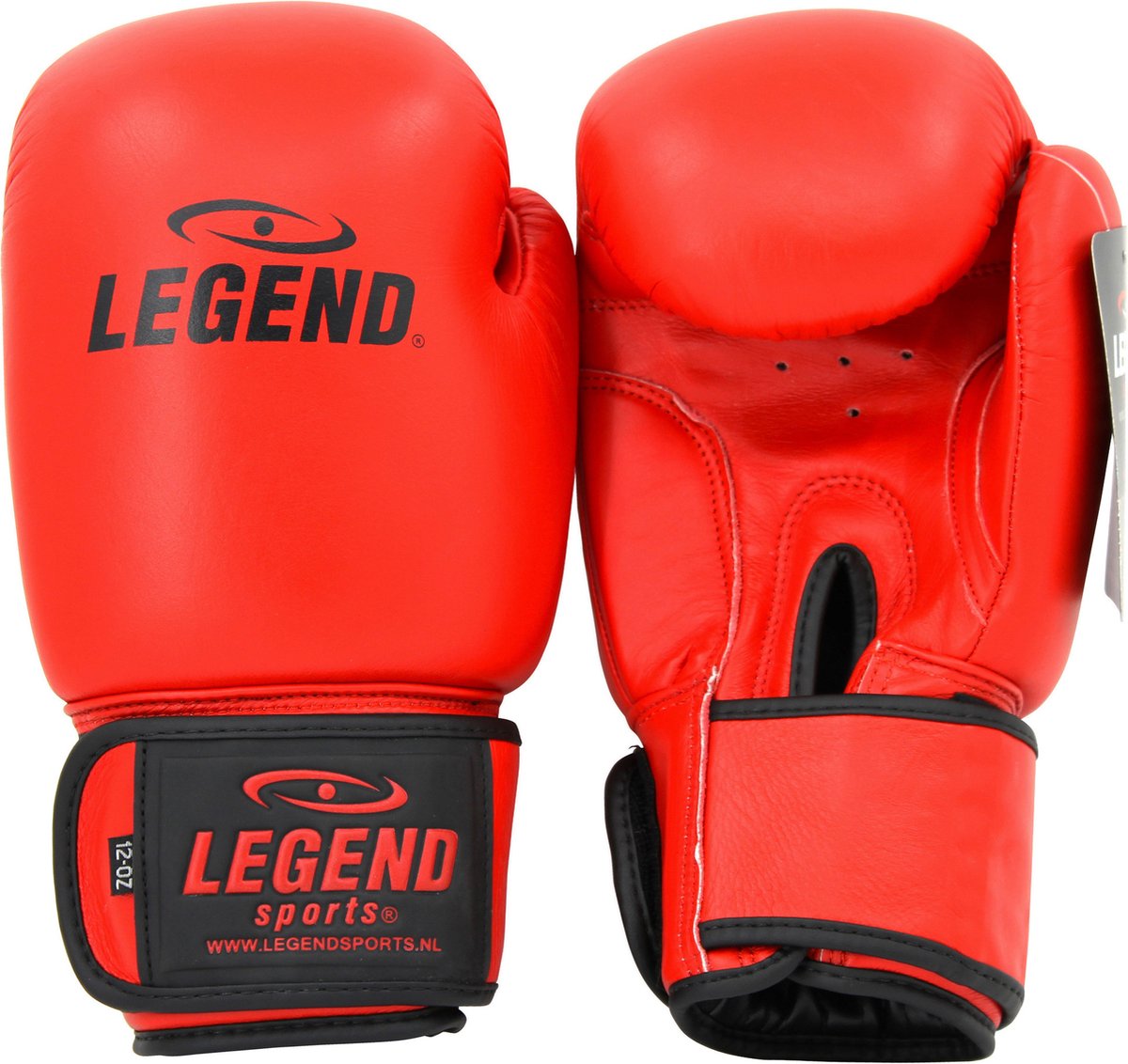 Legend Sports Bokshandschoenen Padding Leer Rood Maat 16oz