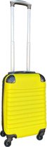 Handbagage koffer met wielen 27 liter - lichtgewicht - cijferslot - geel