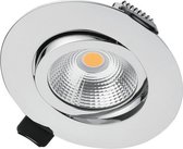 Integral LED - ultra slim serie - kantelbare inbouwspot - 6,5 watt - 3000K - dimbaar - CHROOM