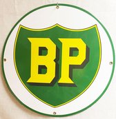 BP Logo Rond Emaille Bord 30 cm