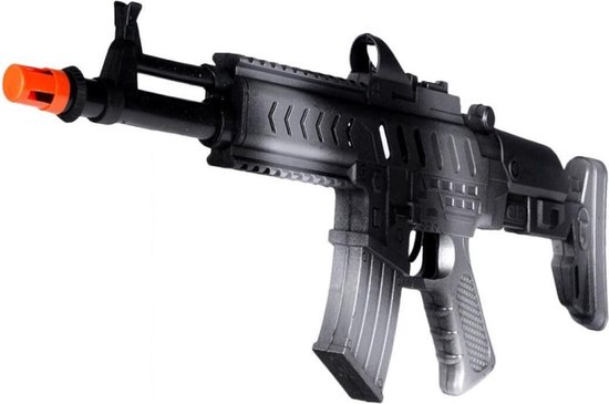 Kinder speelgoed verkleed wapen/machinegeweer soldaten/leger met geluid 50  cm - Nep... | bol.com