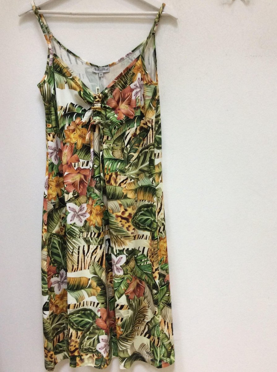 Sophia Perla Jurk Groen Print Lilian maat 36 bol
