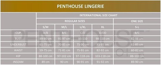 Penthouse Lingerie Hot Getaway - Erotische Lingerieset - Kruisloze String -  Maat M/L 