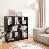 Boekenkast - Decoratieve - Spaanplaat - Woonkamer - Hal - Slaapkamer - Modern - Hoogglans zwart - Nieuwste Collectie