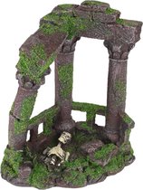 Aquarium decoratie Moza zuilen + skelet - 17 x 13 x 20 cm - Bruin - 17 x 13 x 20 cm