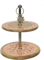 Kaemingk | Etagère | Mangohout | Oranje | Ø35cm
