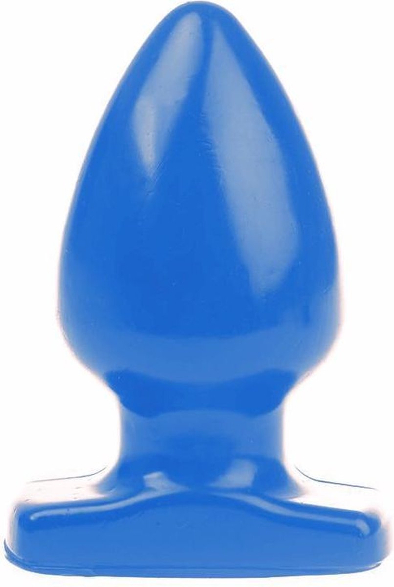 I Love Butt - Bolvormige Buttplug - M - Blauw