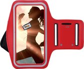 Hoesje Samsung Galaxy A71 - Sportband Hoesje - Sport Armband Case Hardloopband Rood