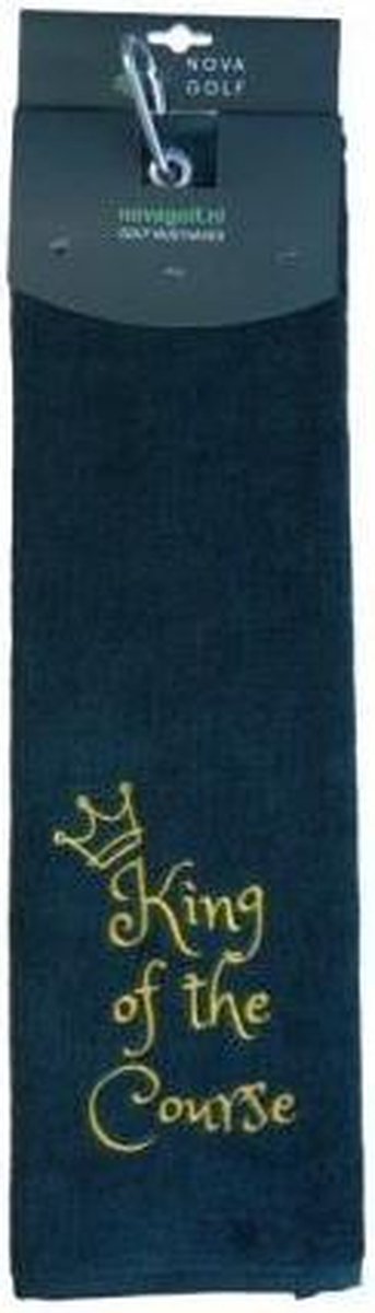 Nova Golf 'King Of The Course' Golfhanddoek - Groen  Geel