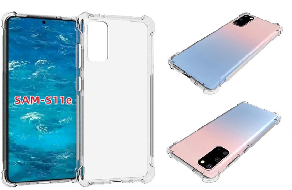 Hoesje Geschikt Voor Samsung Galaxy S20 Hoesje - Anti Shock Back hoesje - Transparant