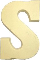 Joe & Mien Ambachtelijke Chocolade letter 'S' - Wit - 1 x 200 gram