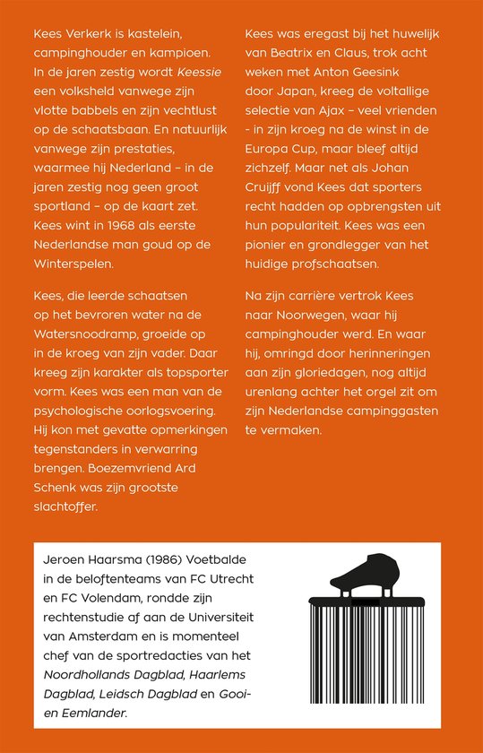 Afbeelding van een schaats met de tekst 'Jeroen Haarsma'.