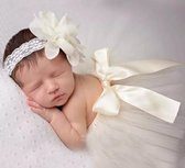 Tutu|fotoshoot|newborn|baby|haarband|satijnen strik