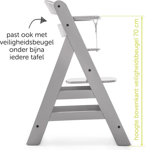 Hauck Alpha Bouncer 2 In 1 Set Voor Pasgeboren Baby's, Leuk Wipstoeltje Vanaf De Geboorte, Past Op Hauck Houten Meegroeistoel Alpha+, Beta+, Stoelverkleiner, Beige : Hauck