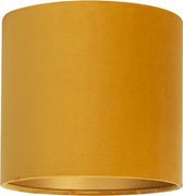 Uniqq Lampenkap velours oker gele Ø 25 cm - 25 cm hoog