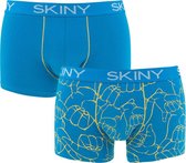 SKINY selection 2P trunks hand print blauw - XL