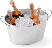 Veluw® IJsemmer - Wijnkoeler met Handvaten - Bierkoeler - Champagnekoeler - Champagne Emmer - Metaal - 11 Liter - 40x33x(H)22cm