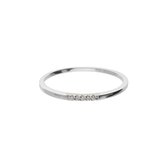 Glow 214.3077 Ring Witgoud G SI 1 0,03ct - maat 56