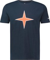 Haze & Finn T-shirt Tee Star Logo Me 0011 Navy Mannen Maat - XL