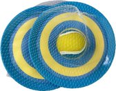 Grafix Kleefball Spel - Blauw - Kunststof - Ø 20cm - 2 Kleefplaten