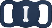 Airtag sleutelhanger Navy Blauw halsband hoesje voor hondenriem / kattenriem - Leuk design - Voor huisdieren - Makkelijk aan te brengen - Diervriendelijk - Navy Blauw