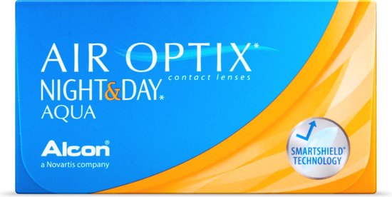 +1.25 - Air Optix® Night & Day® - 3 pack - Maandlenzen - BC 8.60 - Contactlenzen
