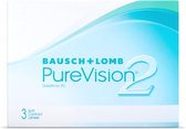 +0.25 - PureVision®2 - 3 pack - Maandlenzen - BC 8.60 - Contactlenzen