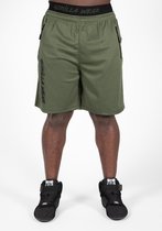 Gorilla Wear Mercury Mesh Shorts - Sportbroek heren - Legergroen/Zwart - L/XL