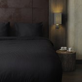 Beau Maison Hotellinnen Zwart Katoen Satijn 240x200/220 + 2 kussenslopen 60x70 cm