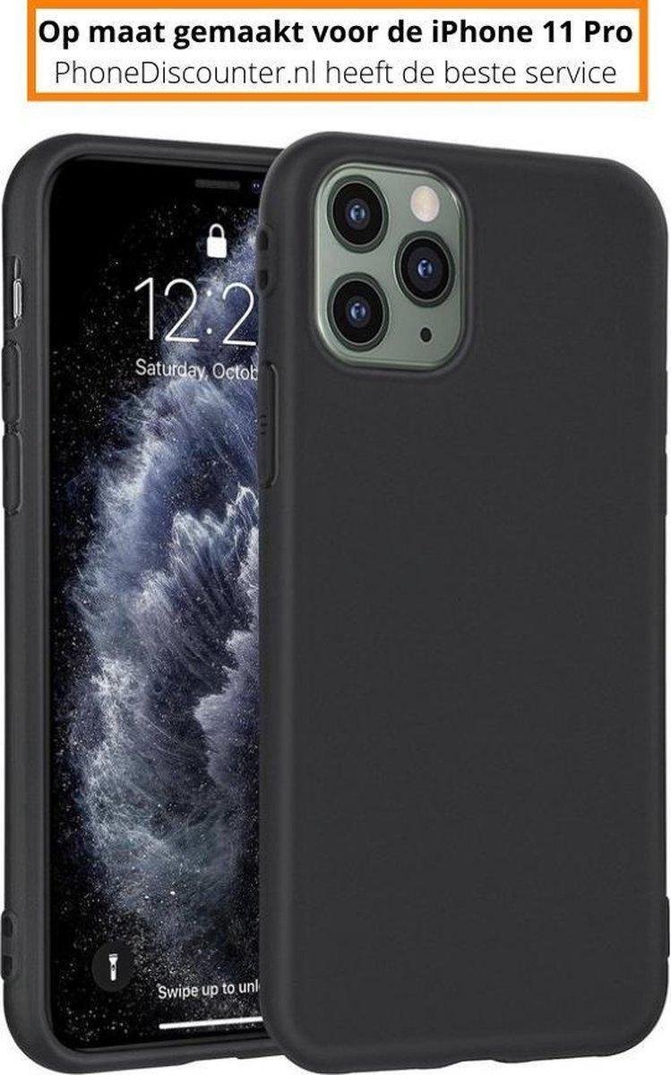 Fooniq Silicone Hoesje Zwart - Soft Case - Geschikt Voor Apple iPhone 12 Pro Max