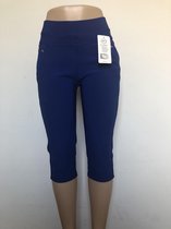 Comfortbroek/Legging – Damesbroek – Hoge taille – Cobalt Blauw – Stretch – 5XL/6XL – KORT MODEL
