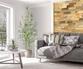 wodewa wandbekleding hout 3D optiek oud hout, 400 1m² wandpanelen moderne wanddecoratie houten bekleding houten wand woonkamer keuken slaapkamer