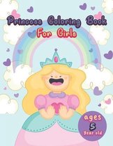 princess coloring book for girls ages 5 year old