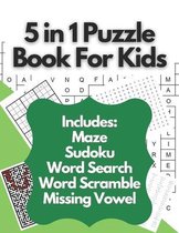 5 in 1 Puzzle Book For Kids