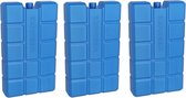 3x stuks koelelementen 800 ml 12 x 20,5 cm blauw - Koelblokken/koelelementen voor koeltas/koelbox