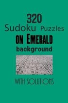 320 Sudoku Puzzles on Emerald background with solutions