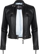 Elgèr - Leren jas Dames - Leather Zoë jacket - Maat XL (42)