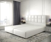 Boxspring-frame Dream-Fine kunstleder wit 180x200