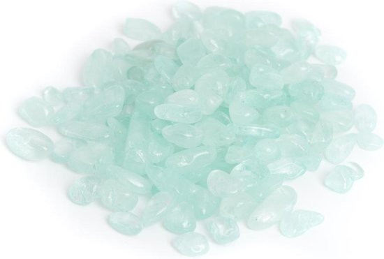 Trommelstenen Aquamarijn (5 to 10 mm) – 100 gram